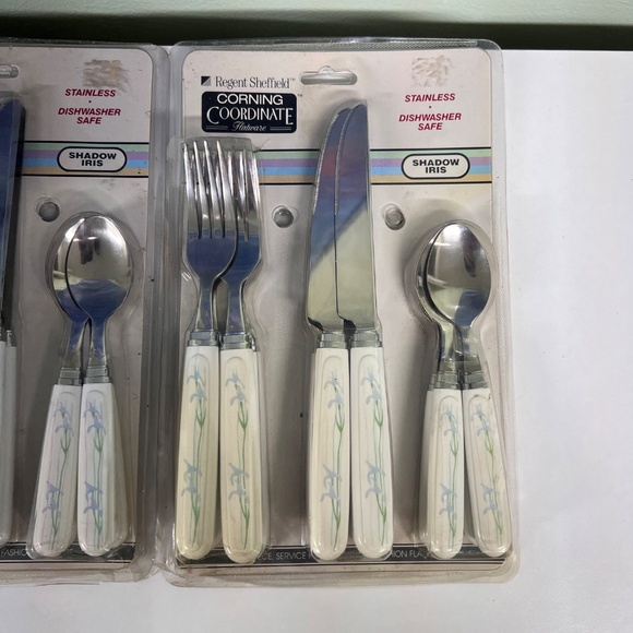 3 Packs NOS Corning Coordinate Shadow Iris Flatware Silverware Regent Sheffield - Picture 4 of 9